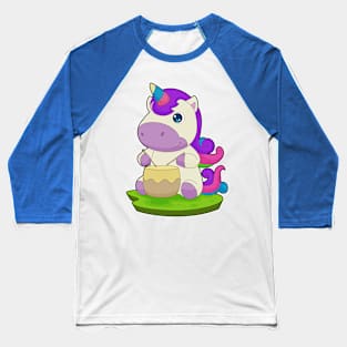 Unicorn Musician Drum Music Baseball T-Shirt